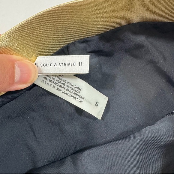 Solid & Striped Bella High Rise Bikini Bottom Size Small - Picture 3 of 6